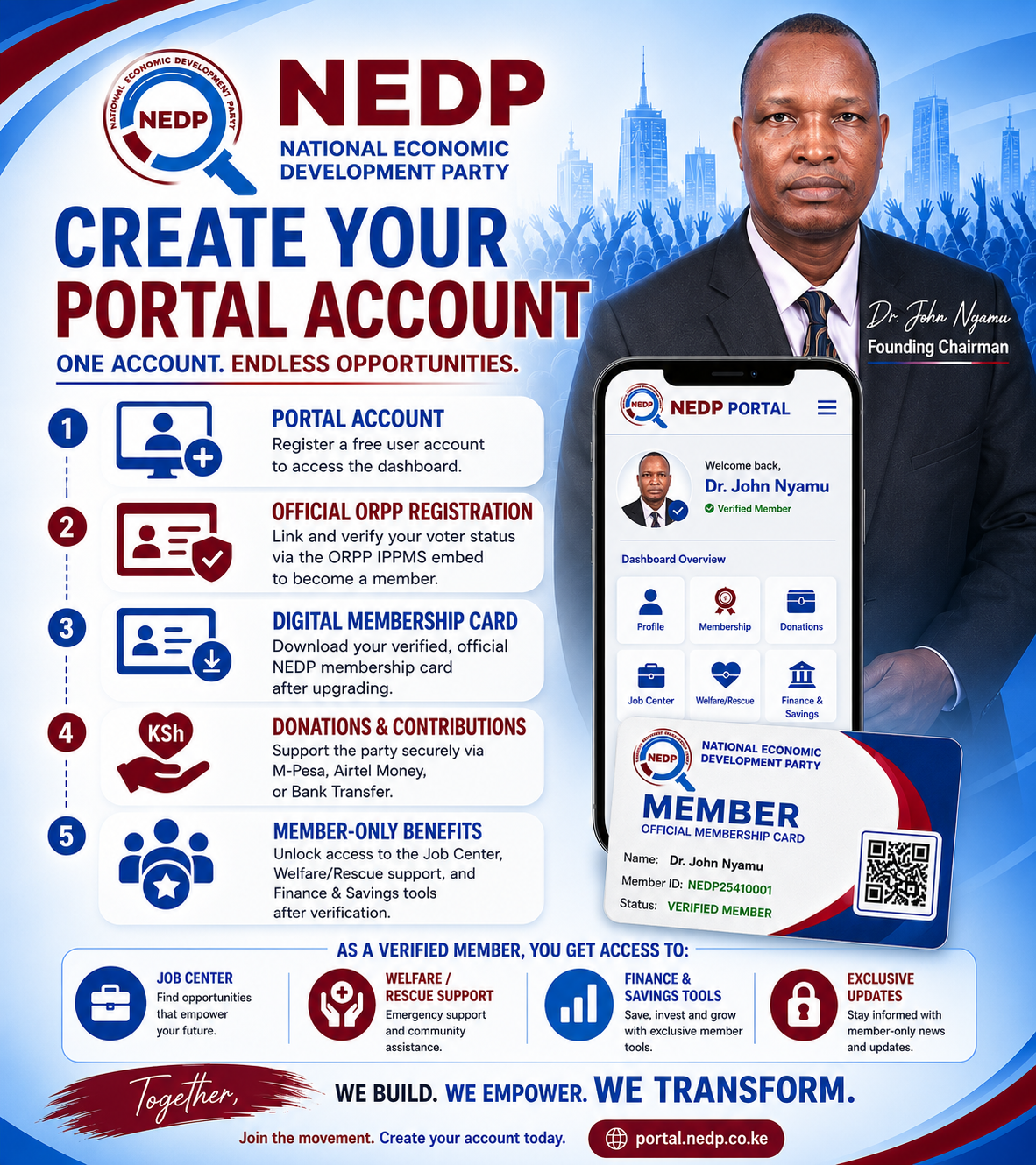 NEDP — Create Your Portal Account